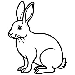 Elegant Rabbit Vector Illustration