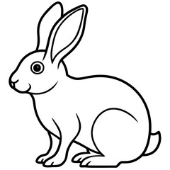 Elegant Rabbit Vector Illustration