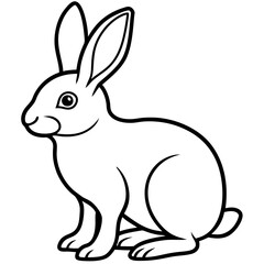 Elegant Rabbit Vector Illustration