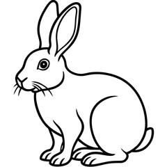 Elegant Rabbit Vector Illustration