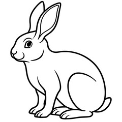 Elegant Rabbit Vector Illustration