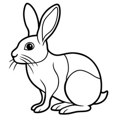 Elegant Rabbit Vector Illustration