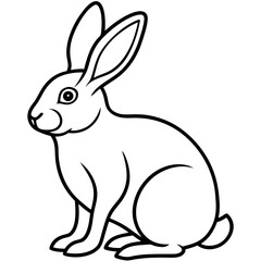 Elegant Rabbit Vector Illustration