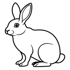 Elegant Rabbit Vector Illustration