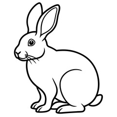 Obraz premium Elegant Rabbit Vector Illustration