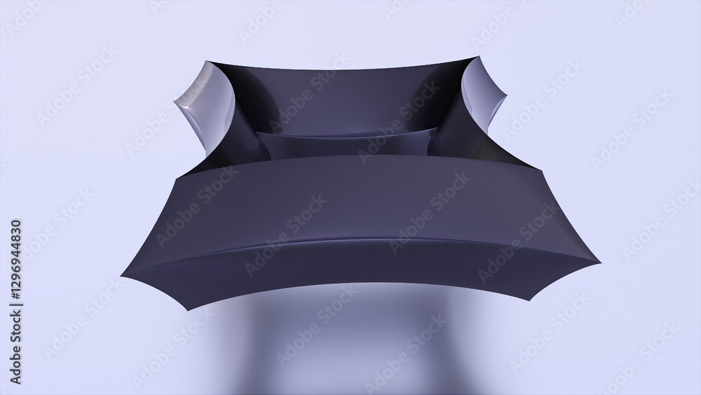 Aufkleber abstract figures. computer generated 3d render