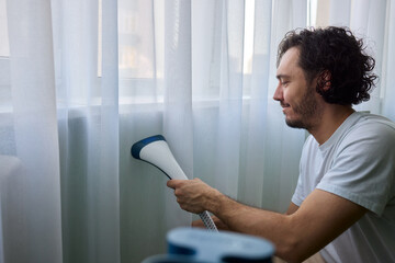 Steam cleaning curtains gives them a vibrant look, enhancing home