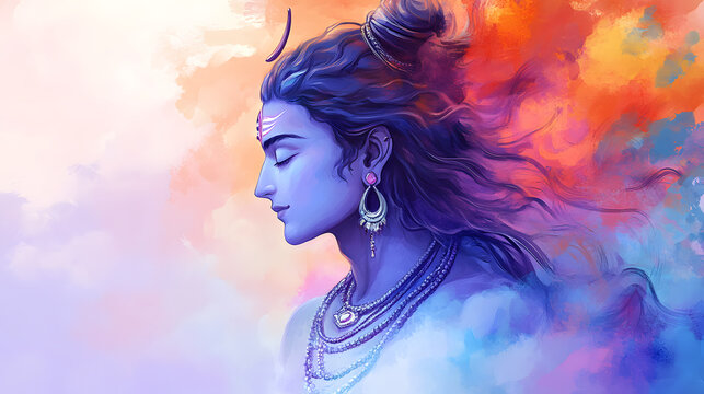 Ethereal Essence: Lord Shiva's Serene Profile