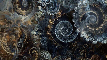 Intricate Maze of Spirals: A Study in Dimension and Depth