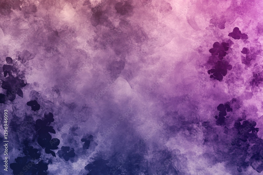 Poster abstract blending of purple and black hues creating a captivating visual texture in a dreamlike back