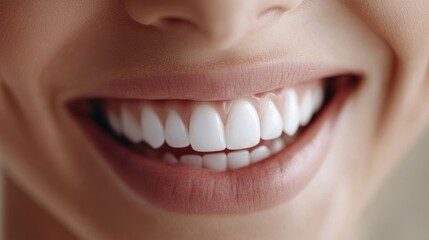 Obraz premium Bright smile showcasing clean, healthy teeth, radiating confidence and wellness. 