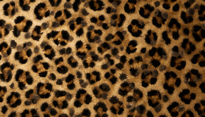 Fototapeta premium Leopard print background wallpaper with fur texture, cheetah print pattern design 