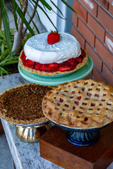 A Selection of Homemade Pies.