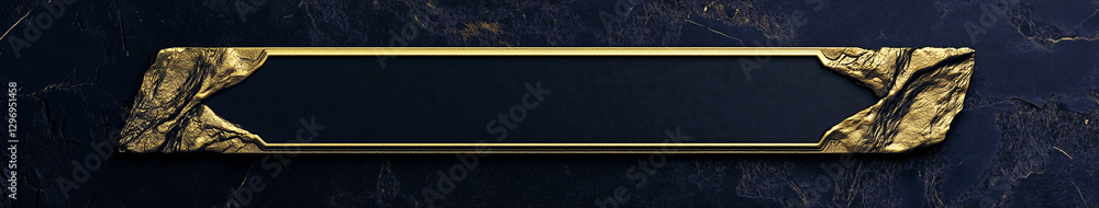 Poster gilded frame with space for customisation: a detailed frame made of gold, perfectly positioned with 