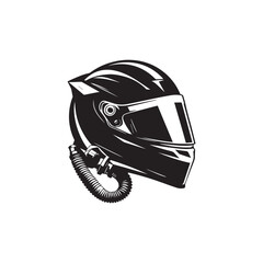 helmet icon design template vector