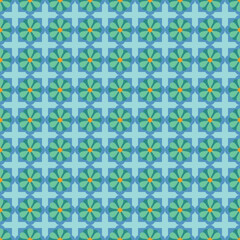 seamless floral pattern bright green blue wallpaper cover floor carpet