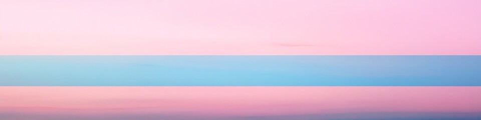 Fototapeta premium A smooth, pastel gradient transitioning from pink to blue with space for text 