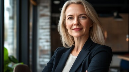 Fototapeta premium Confident Professional Woman in Power Suit 