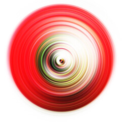 Colorful radial motion effect. Abstract rounded background. Color curves and sphere.