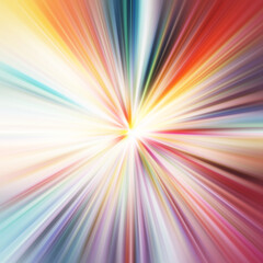 Fototapeta premium Colorful zoom motion effect. Abstract background. Color lines. Colored texture backdrop and banner. Multi color gradient pattern and textured wallpaper.