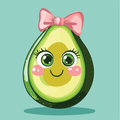 Avocado : Fresh Whole And Half Avocado. Whole and half avocado vector Isolated fresh avocado svg. Half avocado with seed vector illustration design. Art & Illustration