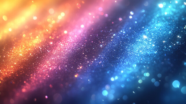 An abstract blue holographic background featuring diagonal stripes with a prism crystal light refraction effect, symbolizing the dispersion of light and the beauty of color in a modern, cool aesthetic