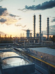 Obraz premium Industrial Pipelines