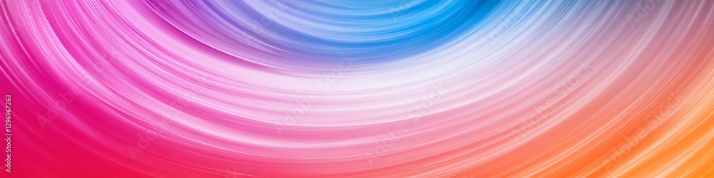 Poster a vibrant, abstract spiral pattern with a smooth area for text