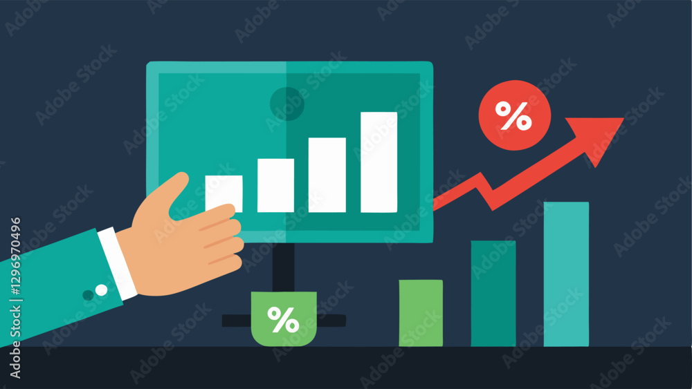 Poster table of data a closeup illustration of a table showing a list of stocks with their prices volume an