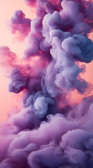 A background of purple and pink clouds with an explosion effect
