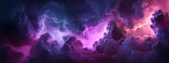 A background of purple and pink clouds with an explosion effect
