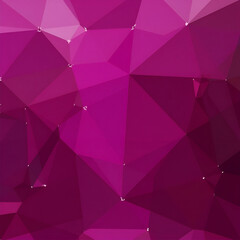 Obraz premium Futuristic Abstract Geometric Pattern in Pink and Purple with Triangle and Polygon Elements Background Design
