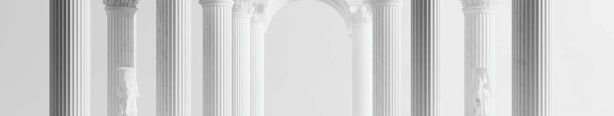 Minimalist Architectural Abstract: An elegant, minimalist architectural composition of vertical lines and subtle textures creates a sense of serenity, modern design and space. 