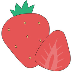 strawberry fruit icon