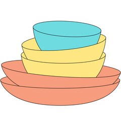 bowl with plate utensil