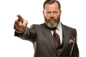 Handsome Man Pointing Forward – Confident and Inspiring Gesture