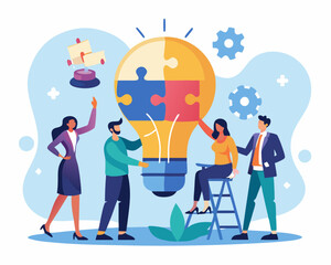 business people in the city