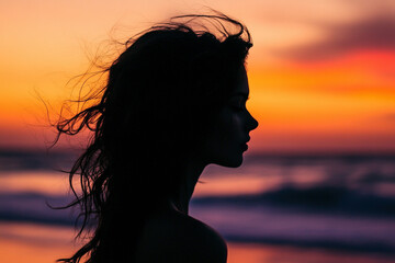 silhouette of a woman