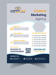 Creative modern flyer design template