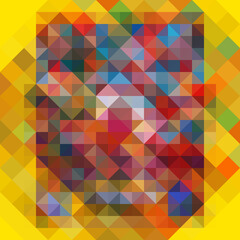 Fototapeta premium Colorful polygonal abstract background. Low poly effect. Polygon backdrop.