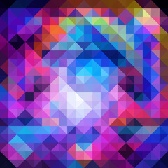 Fototapeta premium Colorful polygonal abstract background. Low poly effect. Polygon backdrop.