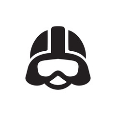  children helmet icon design template vector