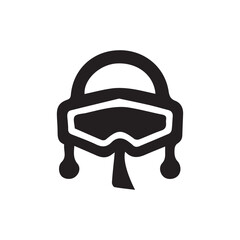  children helmet icon design template vector