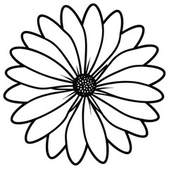 white flower on black background