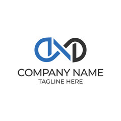 DXD Typography Letter Logo Design EPS 10 Vector for technology business and real estate brand