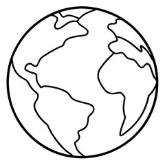 earth generic color lineal color icon