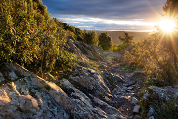 Amanece en la senda del cerro Navarejos
