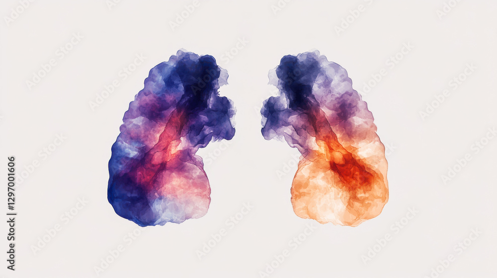 Poster colorful abstract smoke formation creating a surreal visual effect in artistic expression