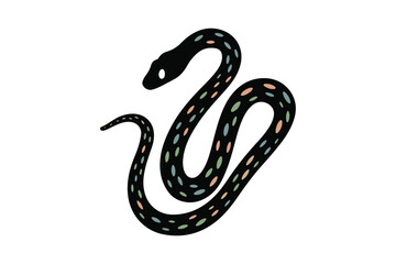 Snake Silhouettes for Logos, Stickers, and Digital Prints