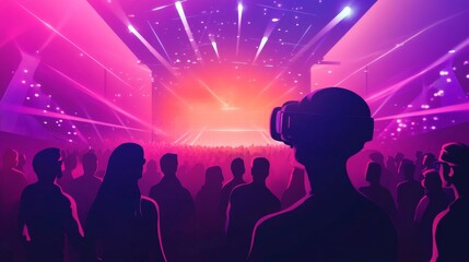 Obraz premium VR Concert Experience - Immersive Digital Art